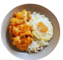 chicken katsu mentai rice