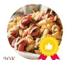 french fries & sausage