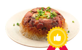 nasi tim ayam jamur